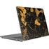 Black and Gold Scattered Marble Surface Laptop Studio Skin